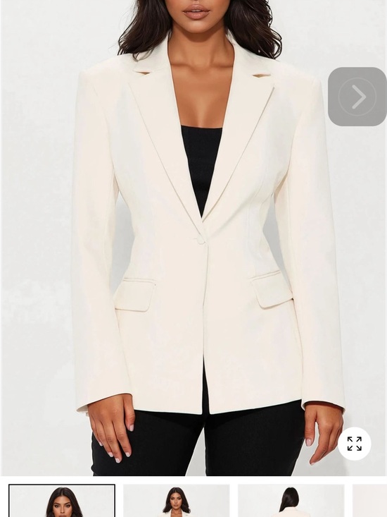 Fashion Nova Jackets & Blazers - Classic Cream Double-Button Women’s Blazer